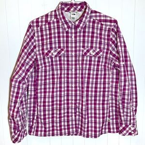 The North Face Button Down Plaid Shirt. XL
